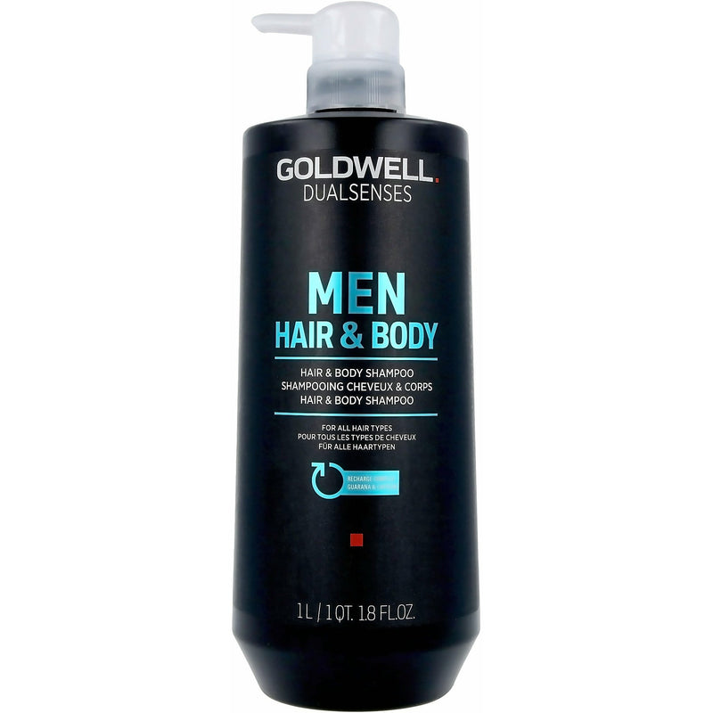 Dualsenses Men Hair & Body shampoo 1000 ml - Bombola, Schampo för honom, Goldwell