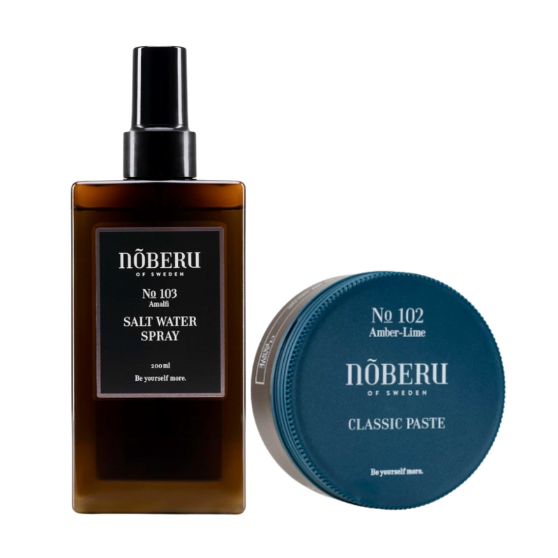Noberu No3 Amalfi Salt Water Spray 200ml & No2 Amber-Lime Classic Paste 80ml