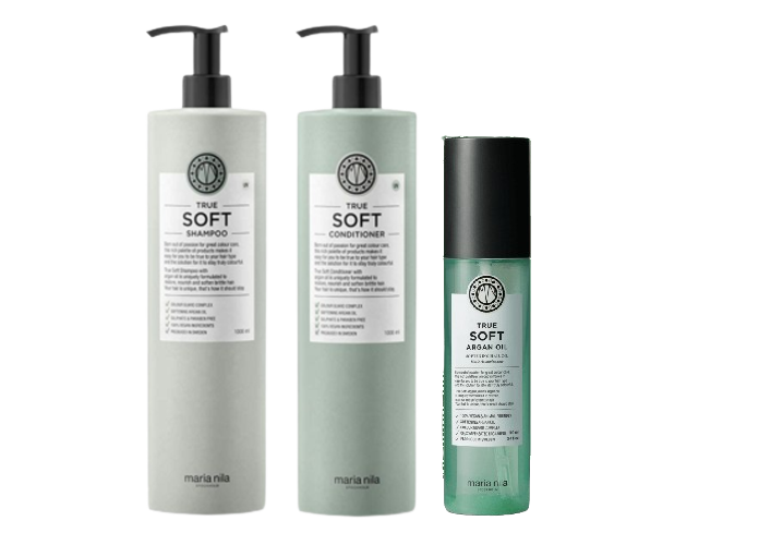 True Soft Duo Shampoo &amp; Conditioner 2x1000ml &amp; True Soft Hair Oil 100 ml