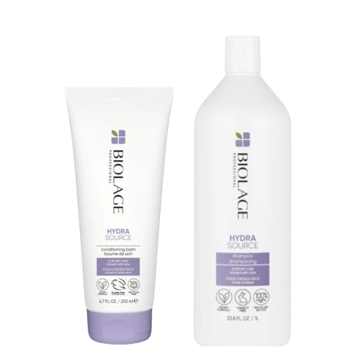 Biolage Hydra Source Shampoo 1000ml & Conditioner 200ml - Bombola, Schampo, Balsam, Matrix