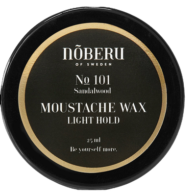 Moustache Wax Light Hold Sandalwood 25ml - BOMBOLA, , Nõberu of Sweden