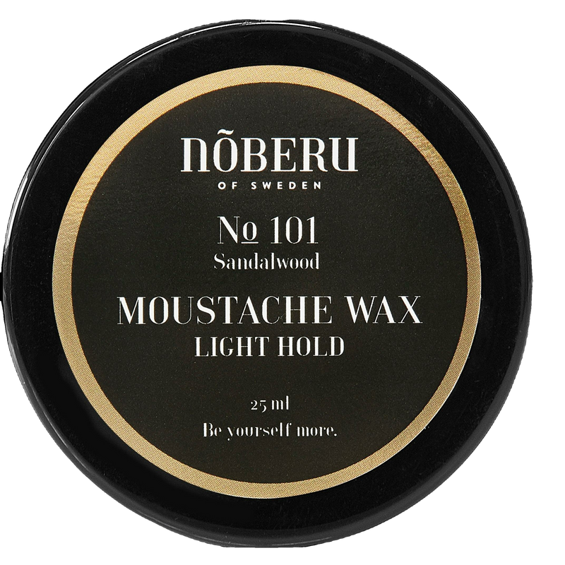 Moustache Wax Light Hold Sandalwood 25ml - BOMBOLA, , Nõberu of Sweden