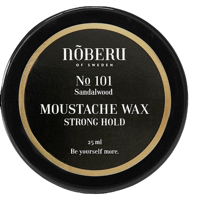Moustache Wax Strong Hold Sandalwood 25ml - BOMBOLA, , Nõberu of Sweden
