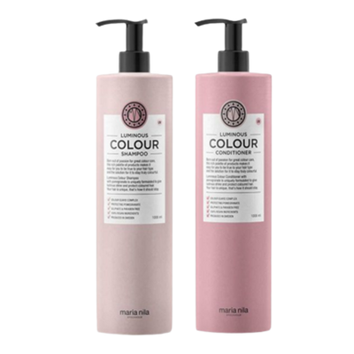 Maria Nila Luminous Colour Shampoo & Conditioner 2x1000ml - Bombola, Paket, Maria Nila