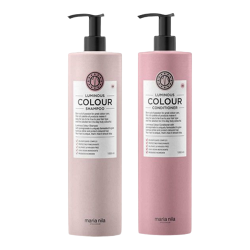 Maria Nila Luminous Colour Shampoo & Conditioner 2x1000ml - Bombola, Paket, Maria Nila